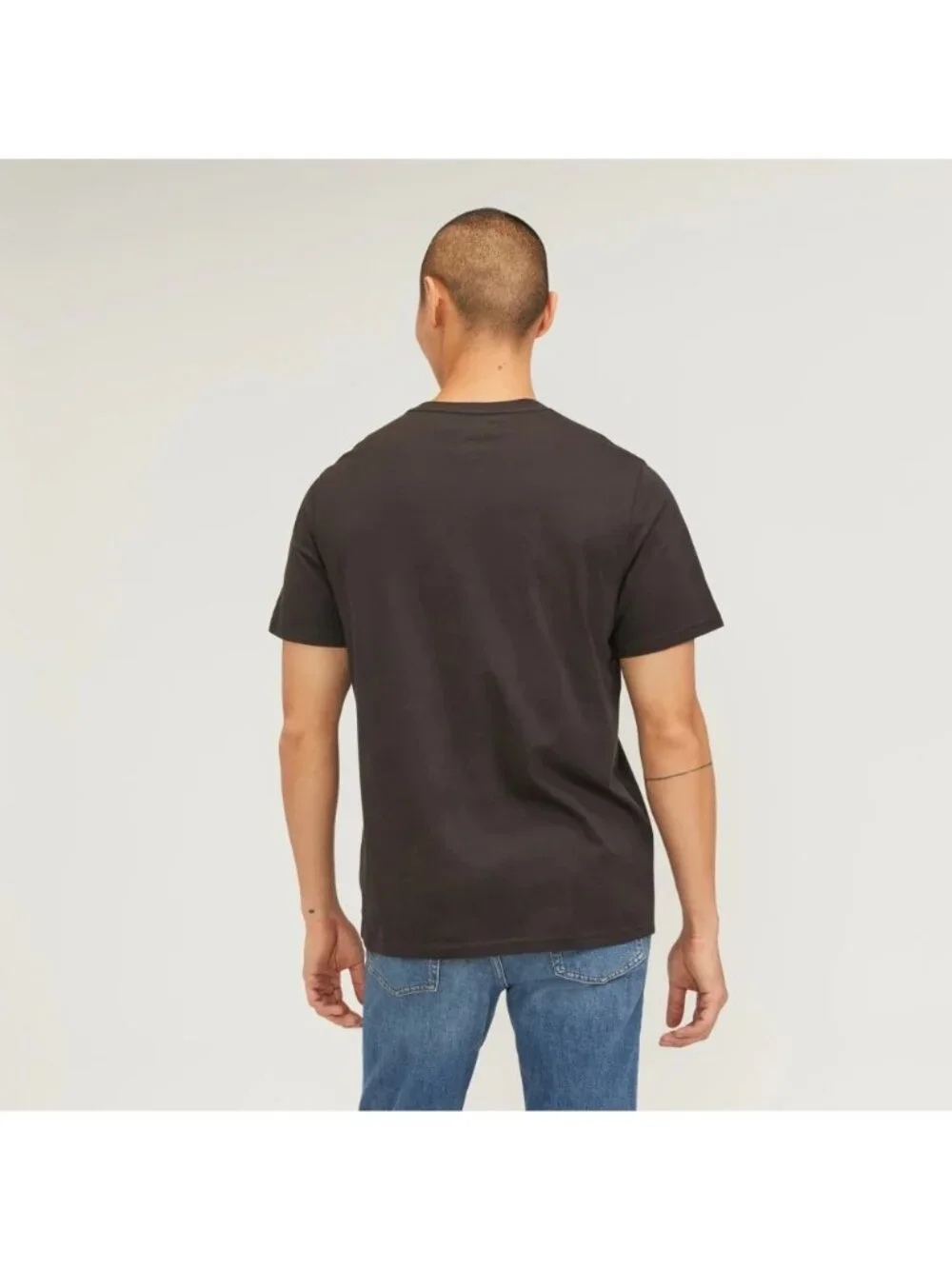 Everlane Essential Organic V-Neck Tee 2.0 in Vintage Black Large Mens - Picture 2 of 8